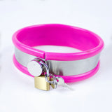  Silicone-Padded Steel Slave Collar 