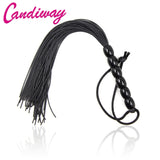  Sadomasochistic Black Rubber Flogger 