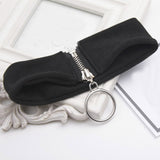  Zip-Up Femdom Collar 