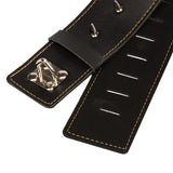  Spiked Locking Leather Collar 