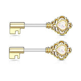  Unlock My Desire Opal Nipple Jewelry 