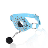 Studded Leather Mouth Ring Gag 
