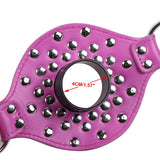 Studded Leather Mouth Ring Gag 