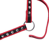  Red Hot Crisscross Leather Body Harness 