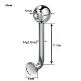  Internally Threaded Titanium VCH Piercing Jewelry 