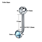  Internally Threaded Titanium VCH Piercing Jewelry 