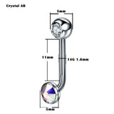  Internally Threaded Titanium VCH Piercing Jewelry 