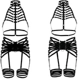  Goth Fantasy Body Cage Harness 