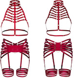  Goth Fantasy Body Cage Harness 