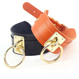  Oversized Leather Goth Collar 